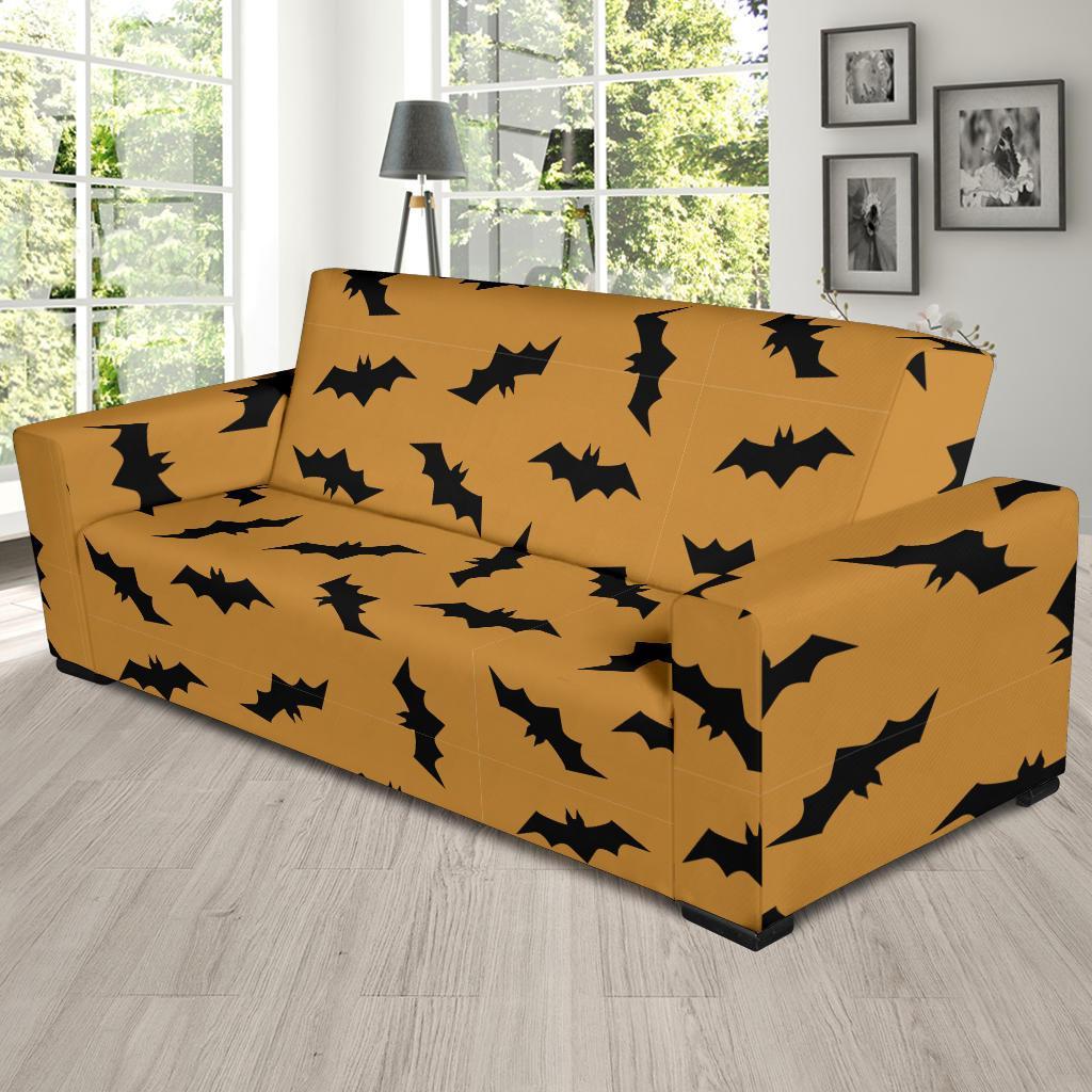 Bat Halloween Pattern Print Sofa Covers-grizzshop