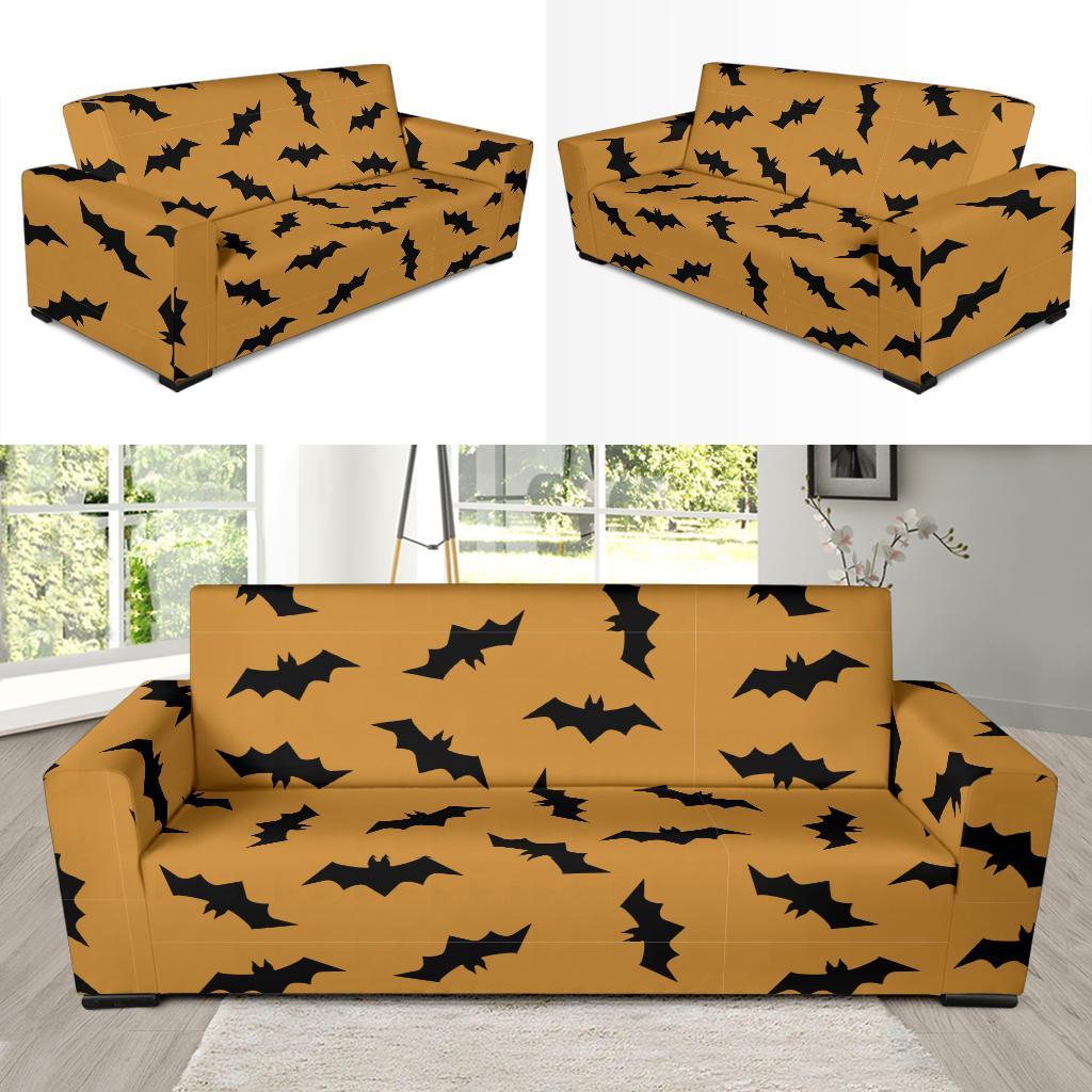 Bat Halloween Pattern Print Sofa Covers-grizzshop