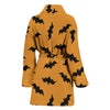 Bat Halloween Pattern Print Women Long Robe-grizzshop
