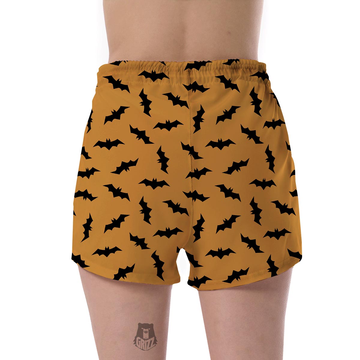 Bat Halloween Pattern Print Women's Shorts-grizzshop