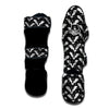 Bat Halloween White And Black Print Pattern Muay Thai Shin Guards-grizzshop