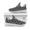 Bat Halloween White And Black Print Pattern White Athletic Shoes-grizzshop