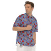 Baubles Christmas Print Pattern Men's Short Sleeve Shirts-grizzshop