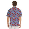 Baubles Christmas Print Pattern Men's Short Sleeve Shirts-grizzshop