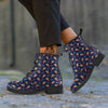 Be My Valentine Floral Print Pattern Leather Boots-grizzshop