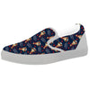 Be My Valentine Floral Print Pattern White Slip On Shoes-grizzshop