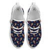 Be My Valentine Floral Print Pattern White Walking Shoes-grizzshop