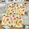 Beach Pattern Print Blanket-grizzshop