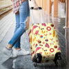 Beach Pattern Print Luggage Cover Protector-grizzshop