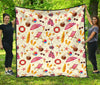 Beach Pattern Print Quilt-grizzshop