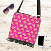 Beach Pink Pattern Print Crossbody bags-grizzshop