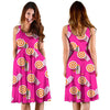 Beach Pink Pattern Print Dress-grizzshop