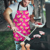 Beach Pink Pattern Print Men's Apron-grizzshop