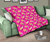 Beach Pink Pattern Print Quilt-grizzshop