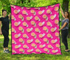 Beach Pink Pattern Print Quilt-grizzshop