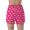 Beach Pink Pattern Print Women's Shorts-grizzshop