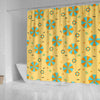 Beach Print Pattern Bathroom Shower Curtain-grizzshop