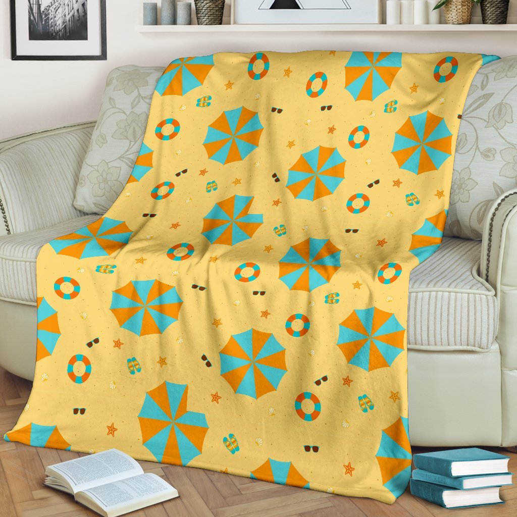 Beach Print Pattern Blanket-grizzshop