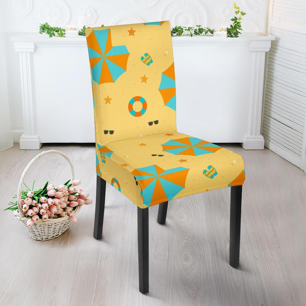 Beach Print Pattern Chair Cover-grizzshop