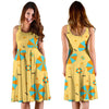 Beach Print Pattern Dress-grizzshop