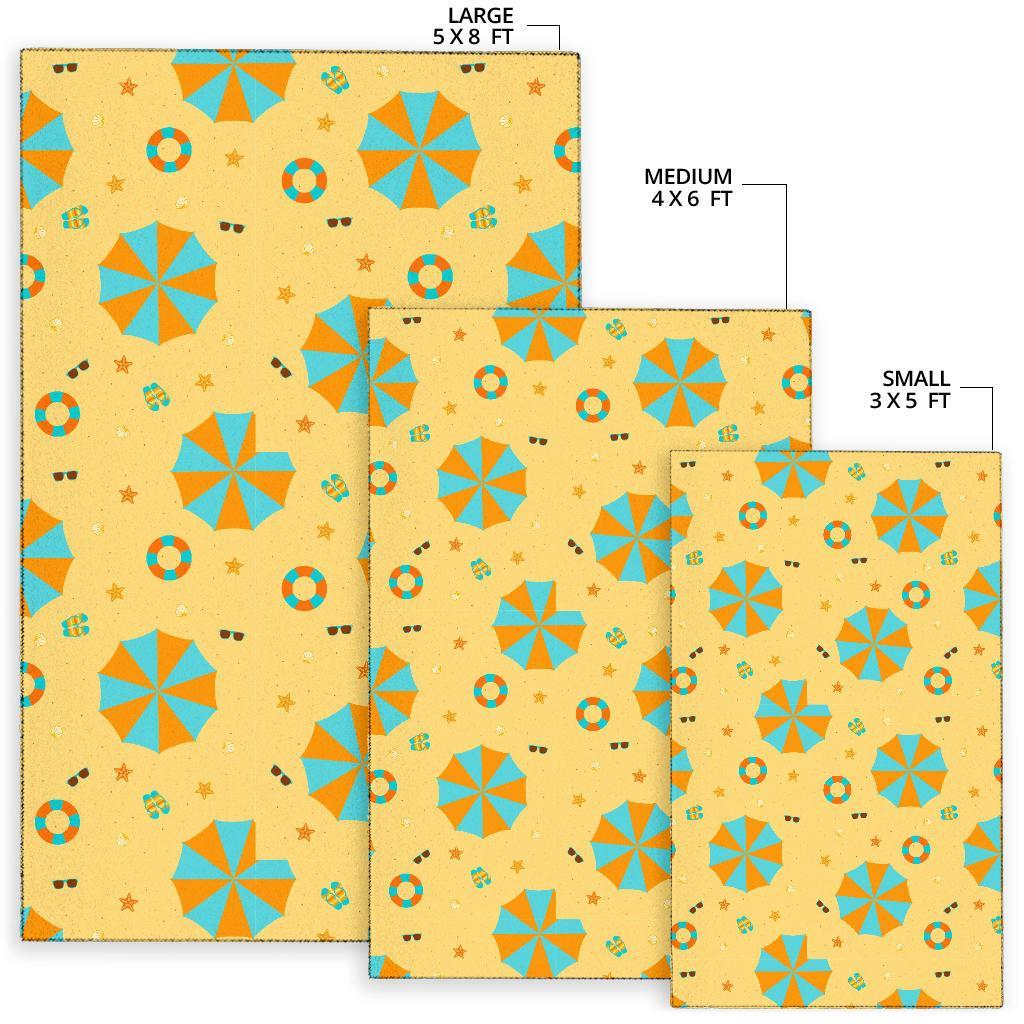 Beach Print Pattern Floor Mat-grizzshop