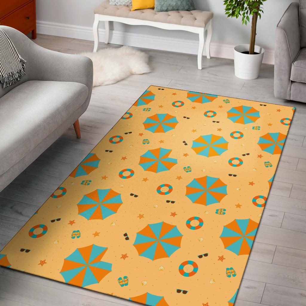 Beach Print Pattern Floor Mat-grizzshop