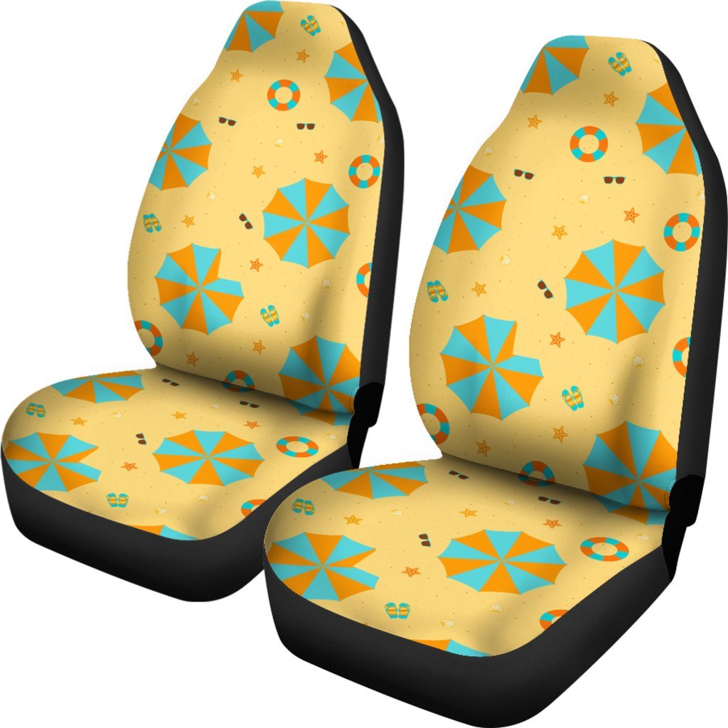 Beach Print Pattern Universal Fit Car Seat Covers-grizzshop