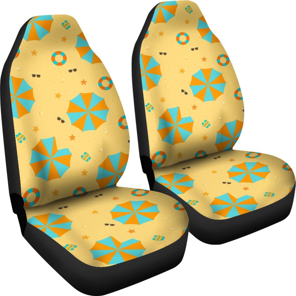 Beach Print Pattern Universal Fit Car Seat Covers-grizzshop