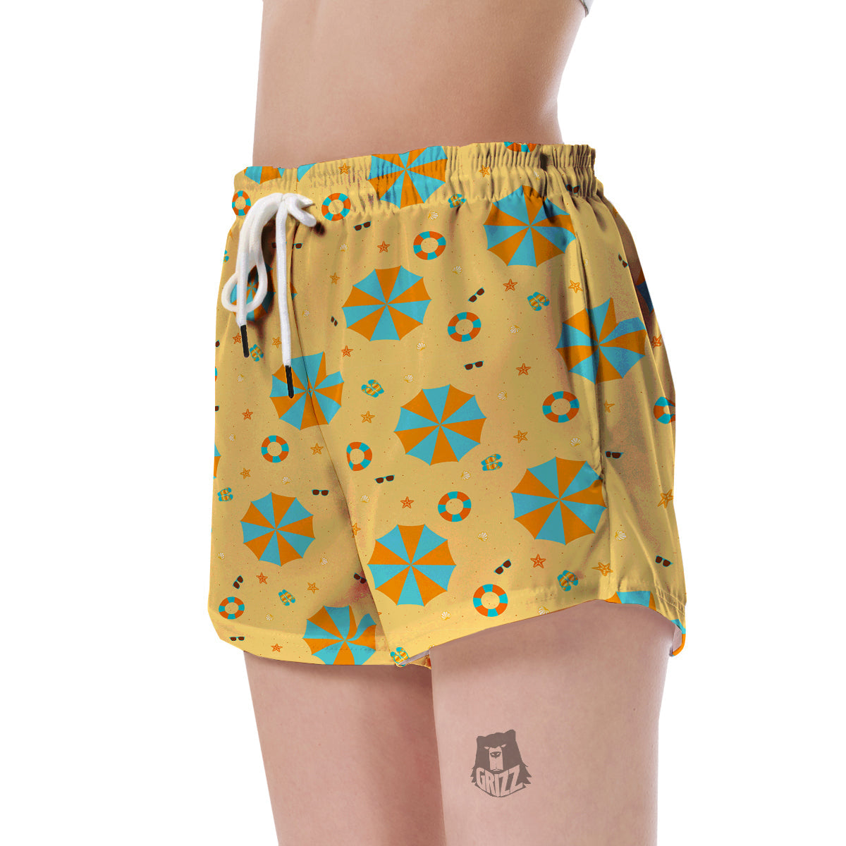 Beach Print Pattern Women's Shorts-grizzshop