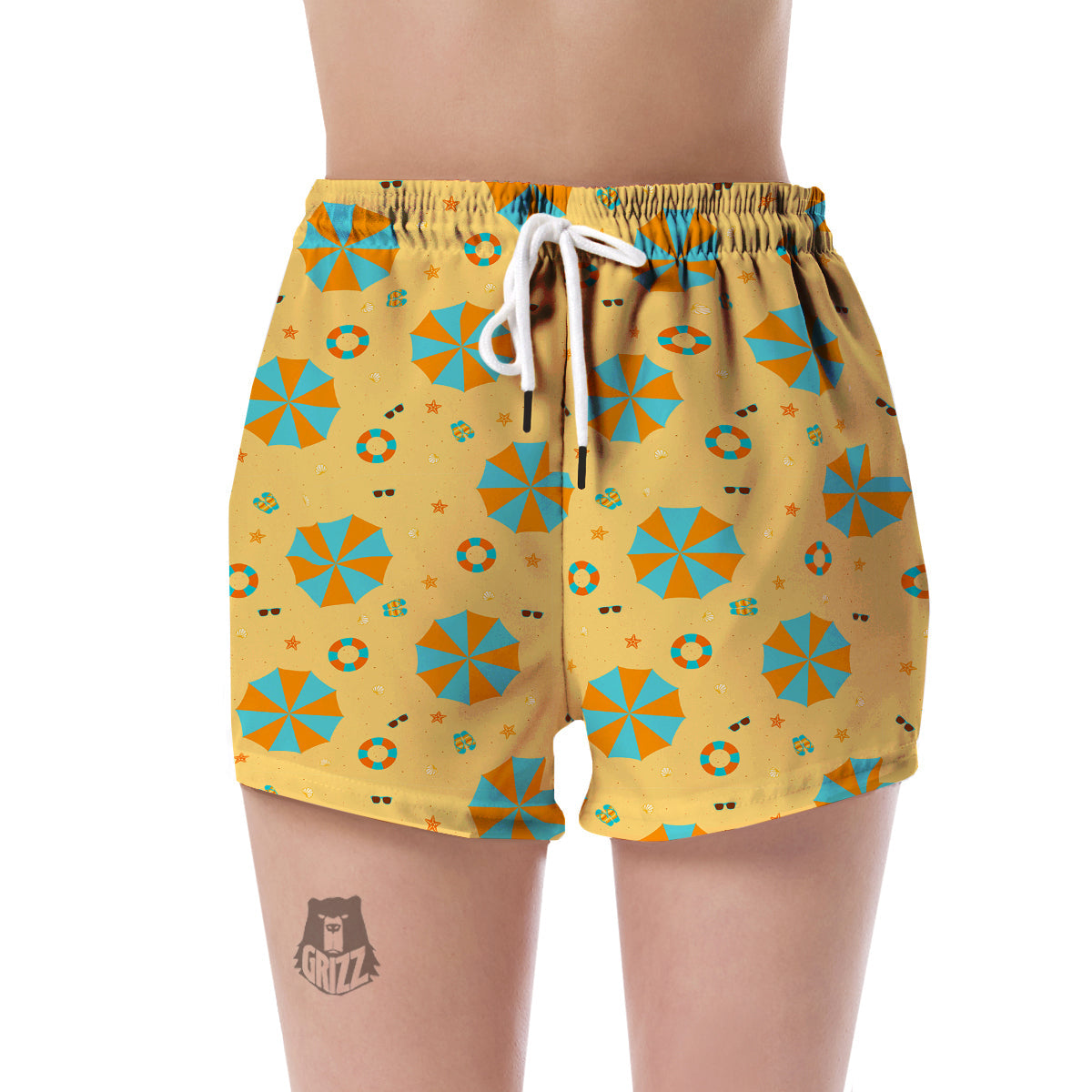 Beach Print Pattern Women's Shorts-grizzshop