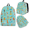 Beach Surfing Pattern Print Backpack-grizzshop