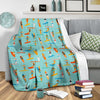 Beach Surfing Pattern Print Blanket-grizzshop