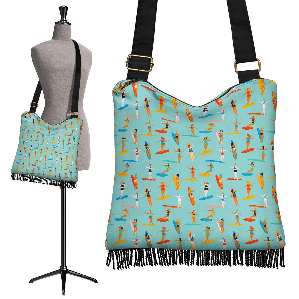 Beach Surfing Pattern Print Crossbody bags-grizzshop