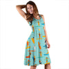 Beach Surfing Pattern Print Dress-grizzshop