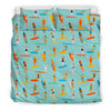 Beach Surfing Pattern Print Duvet Cover Bedding Set-grizzshop