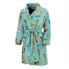 Beach Surfing Pattern Print Men Long Robe-grizzshop