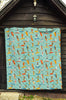 Beach Surfing Pattern Print Quilt-grizzshop