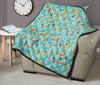 Beach Surfing Pattern Print Quilt-grizzshop