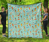 Beach Surfing Pattern Print Quilt-grizzshop