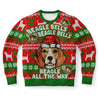 Beagle Bells Beagle Bells All The Way Ugly Christmas Sweater-grizzshop