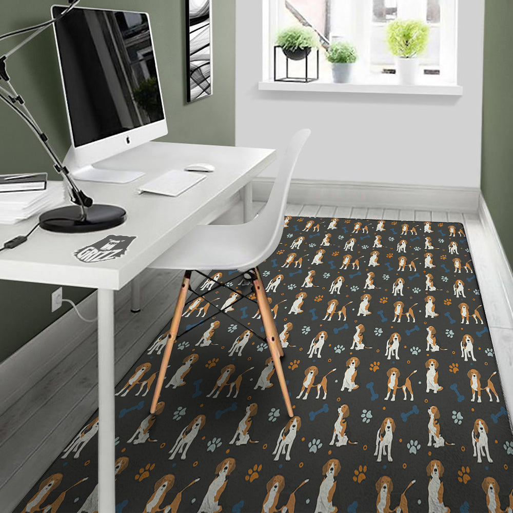 Beagle Cute Cartoon Print Pattern Floor Mat-grizzshop