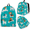 Beagle Dog Bone Pattern Print Backpack-grizzshop