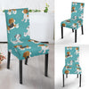 Beagle Dog Bone Pattern Print Chair Cover-grizzshop