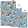 Beagle Paw Dog Bone Pattern Print Floor Mat-grizzshop