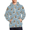 Beagle Paw Dog Bone Pattern Print Men Pullover Hoodie-grizzshop