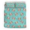 Beagle Paw Pattern Print Duvet Cover Bedding Set-grizzshop