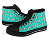 Beagle Paw Pattern Print Men Women's High Top Shoes-grizzshop