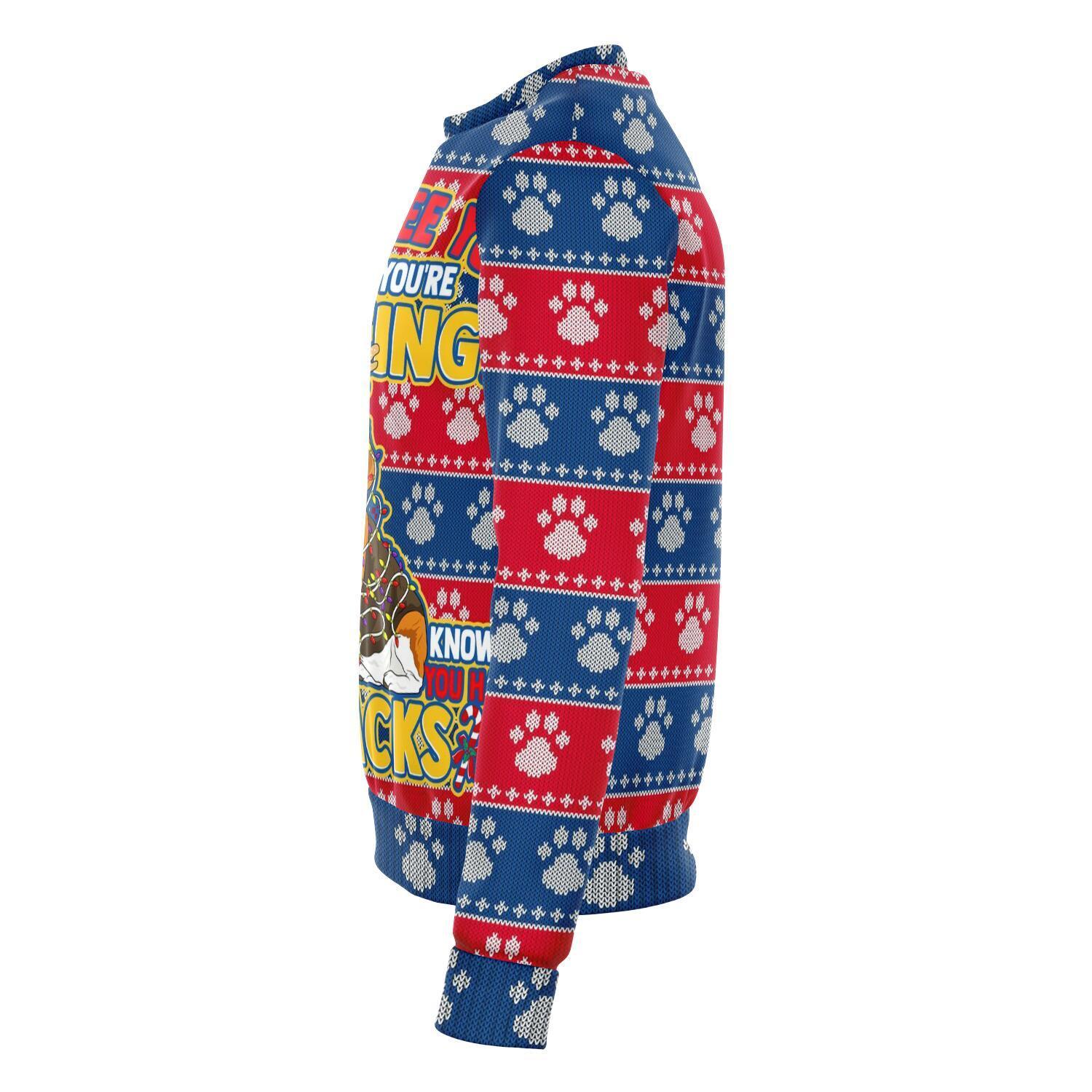 Beagle They Know When You Have Snacks Christmas Ugly Sweater-grizzshop