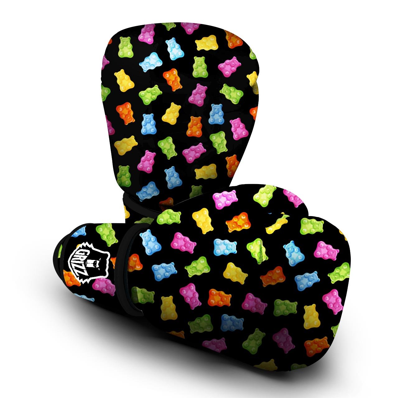 Bear Sweet Gummy Print Pattern Boxing Gloves-grizzshop