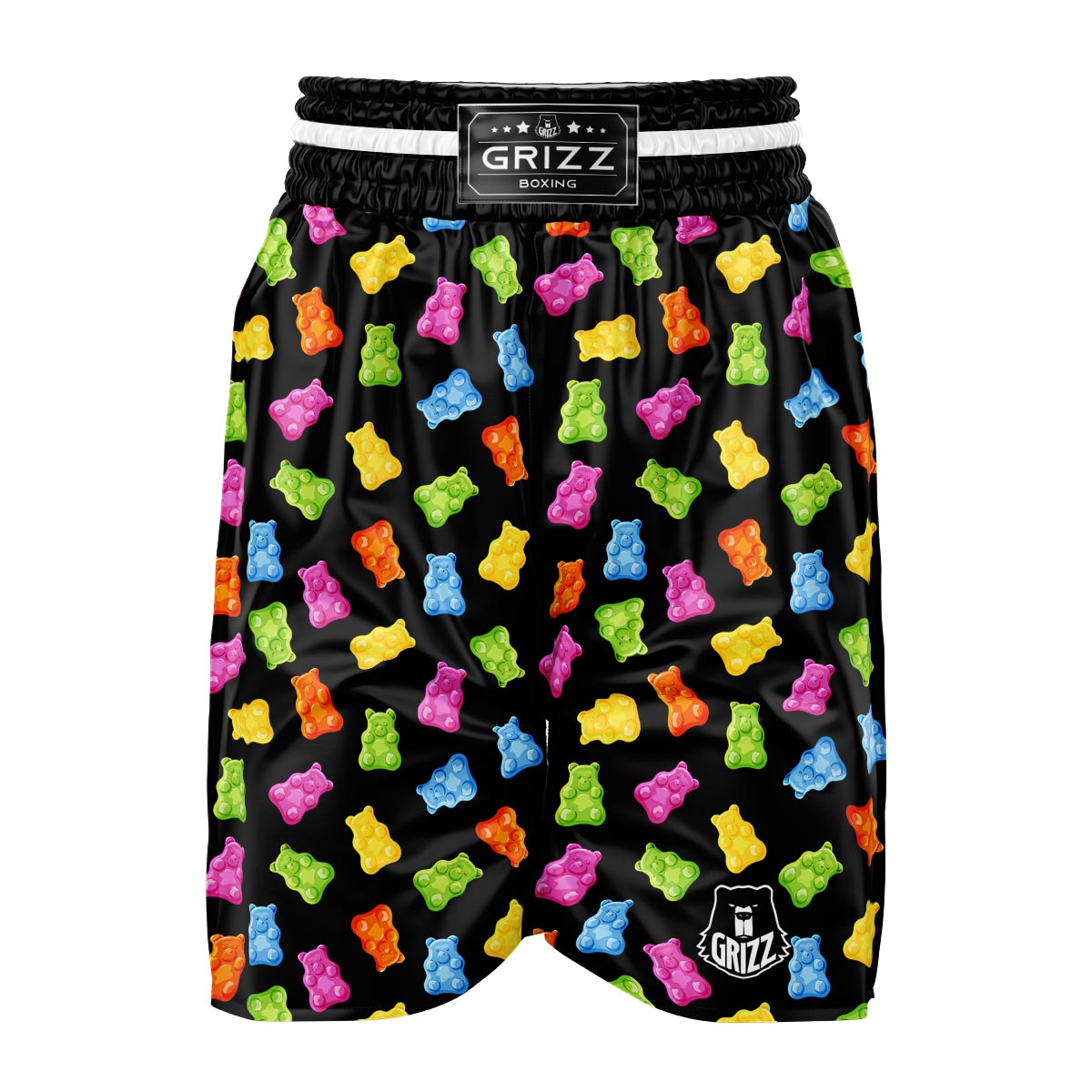 Bear Sweet Gummy Print Pattern Boxing Shorts-grizzshop
